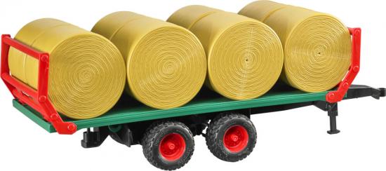 Bruder Landwirtschaft 02220 Ballentransportanhnger mit 8 Rundballen