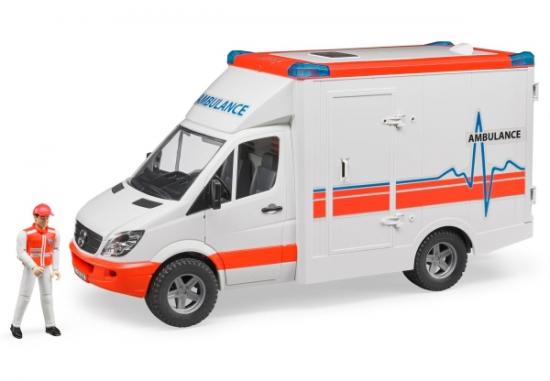 BRUDER MB Sprinter Ambulanz mit Fahrer
