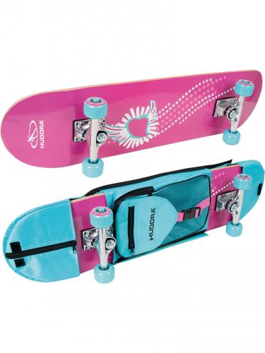 HUDORA Skateboard Skate Wonders ABEC 3 mit Rucksack