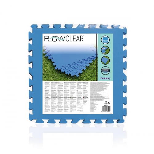BESTWAY® Flowclear™ Pool-Bodenschutzfliesen Set