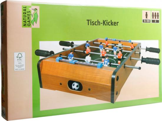 Natural Games Tischkicker 50 x 50 x 9,5cm