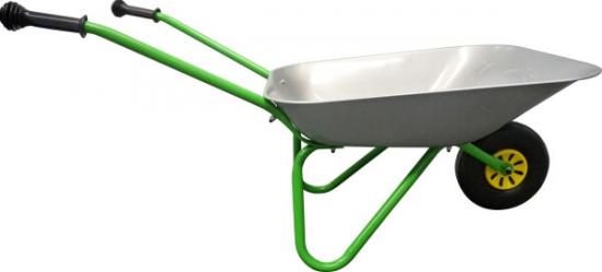 Outdoor Active Schubkarre Metall silber/grn
