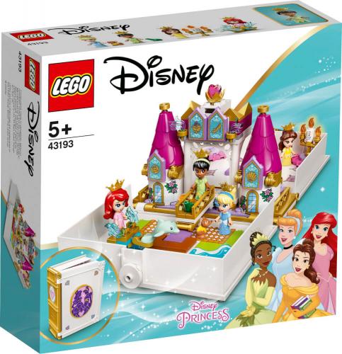 LEGO® Disney Princess 43193 Märchenbuch Abenteuer mit Arielle, Belle, Cinderella und Tiana
