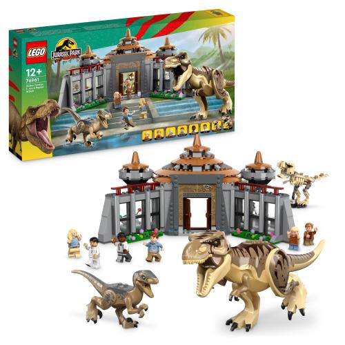 LEGO® Jurassic Park 76961 Angriff des T. rex und des Raptors aufs Besucherzentrum