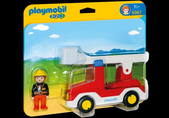 PLAYMOBIL® 1.2.3 Feuerwehrleiterfahrzeug