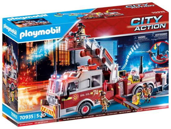 PLAYMOBIL® City Action 70935 Feuerwehr-Fahrzeug: US Tower Ladder