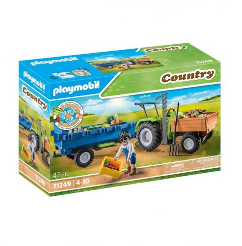PLAYMOBIL® Country 71249 Traktor mit Anhänger